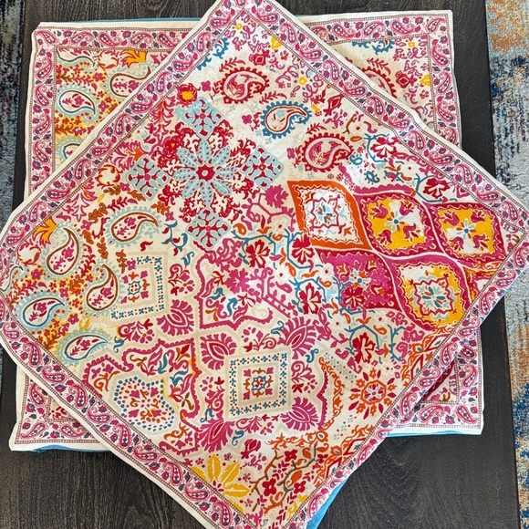 Lauren Ralph Lauren Other - Lauren Ralph Lauren Boho Patchwork Paisley Bohemian Pillow Cover, 24” Square